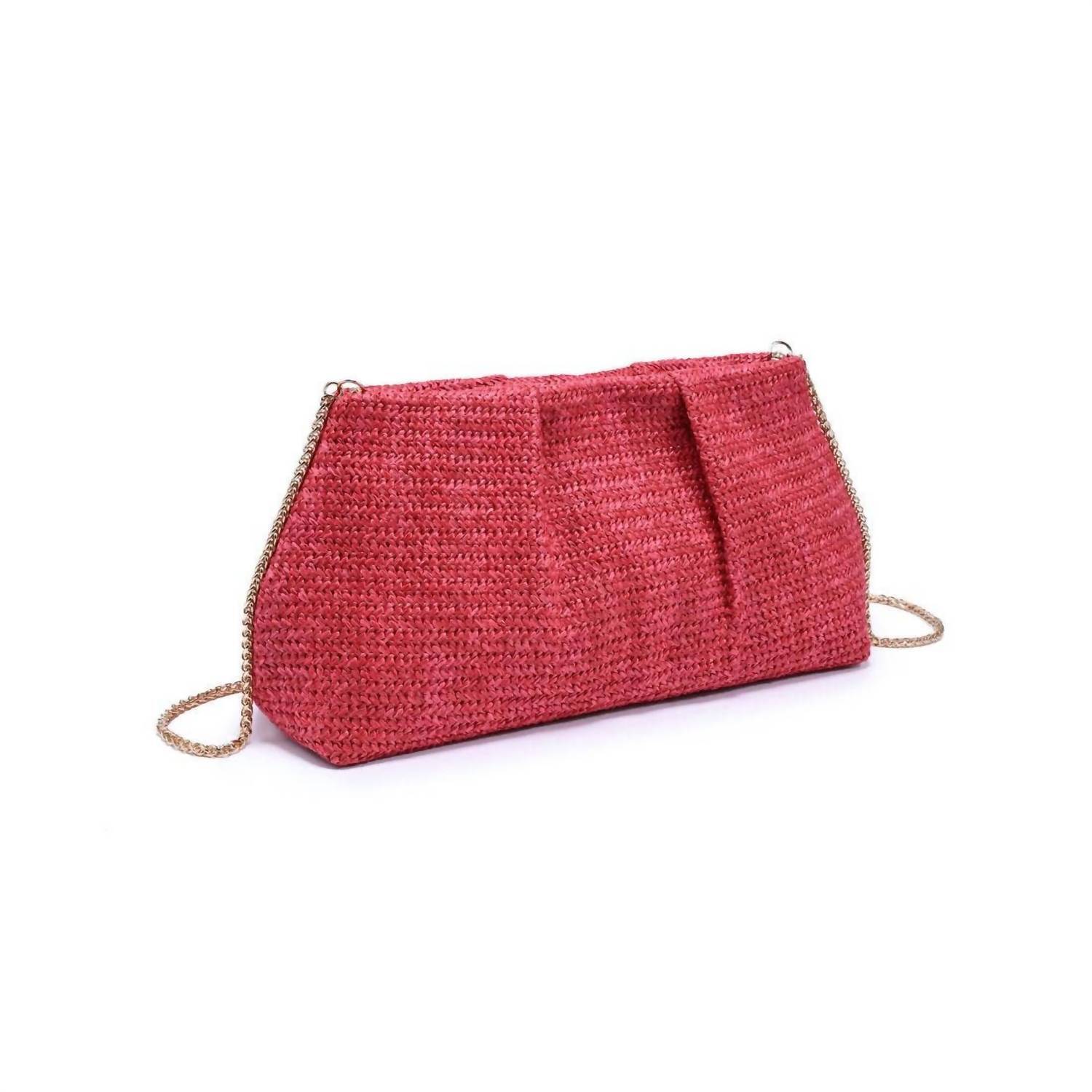 New Moda Luxe Women's Breeze Clutch Bag In Coral